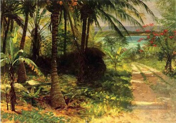 Paysage tropical Albert Bierstadt Peinture à l'huile